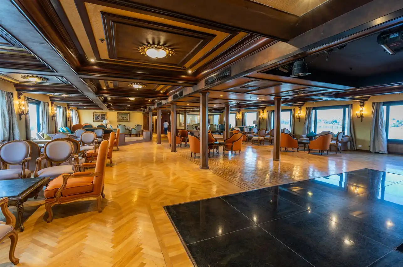 Lounge aboard the City and Sea Adonis Nile Cruise Nile cruise